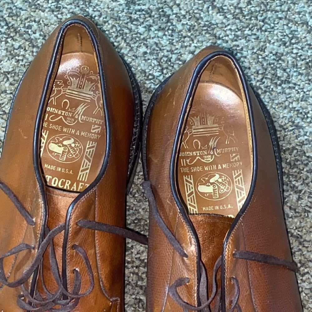 Rare Johnston & Murphy The Shoe With A Memory Aristocraft Shoes Size 10.5B/ AA - Picture 2 of 15